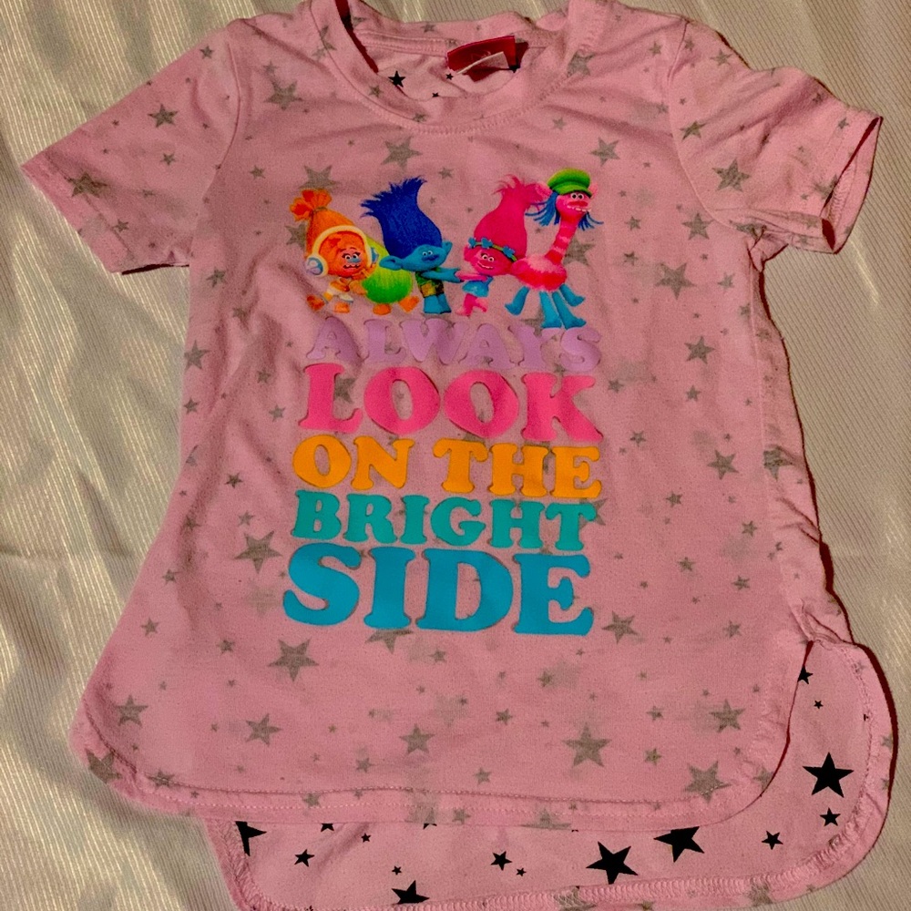 Dreamwork Trolls Girls Shirt (4-5T)